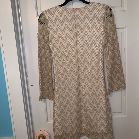 Gold Lilly Pulitzer cocktail dress - Picture 5 of 5
